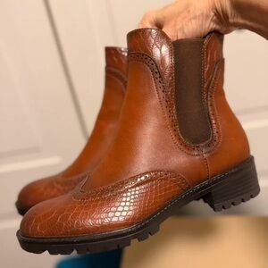 Stylish Brown Leather Ankle Boots